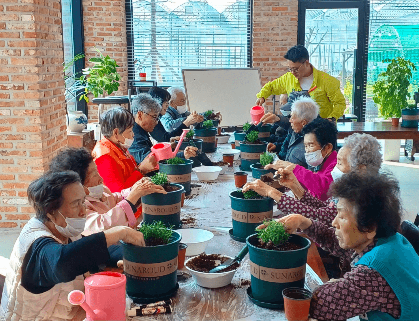 자연을 매개로 한 인지 돌봄 활동 활동 사진